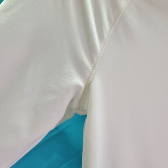 Under Armour Youth L White Long-Sleeve ColdGear Fitted Shirt - Picture 7 of 10